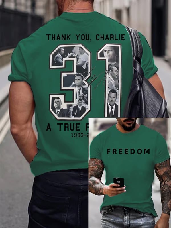 Men's Commemorative freedom 31 Printed T-Shirt
