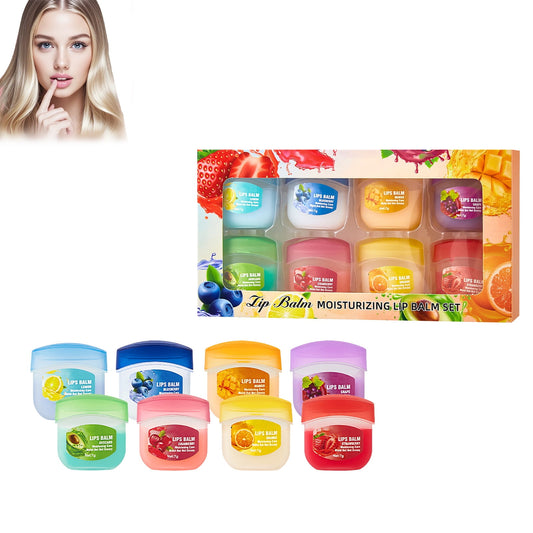 Clearanace Under 5 Dollars, 8 Pieces Fruity Lip Care Set