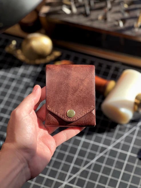 Handmade leather wallet