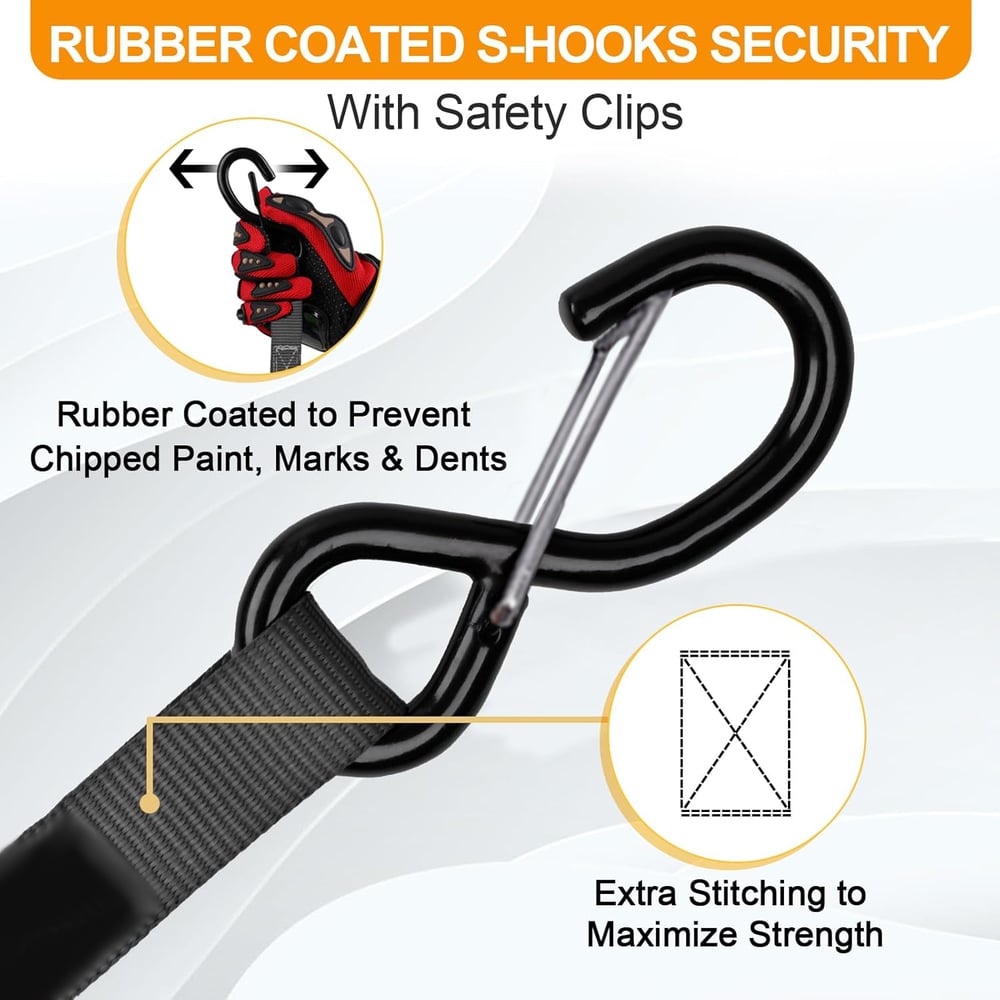 Retractable Ratchet Straps