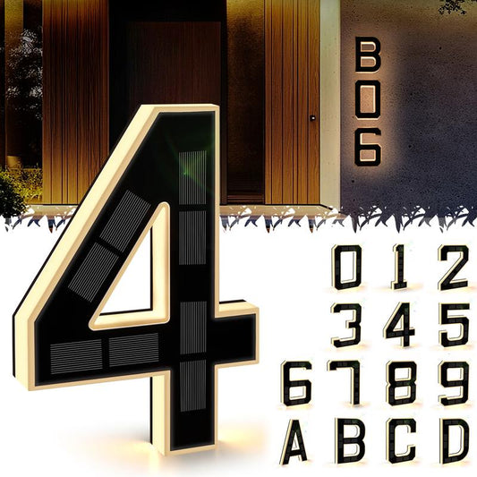 Solar LED House Numbers & Letters