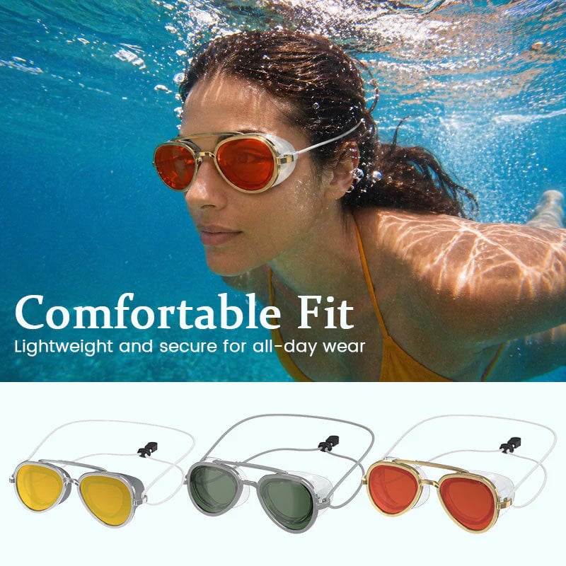 Stylish UV Protection Water Goggles, Anti-Glare Comfortable Beach Swimming Goggles