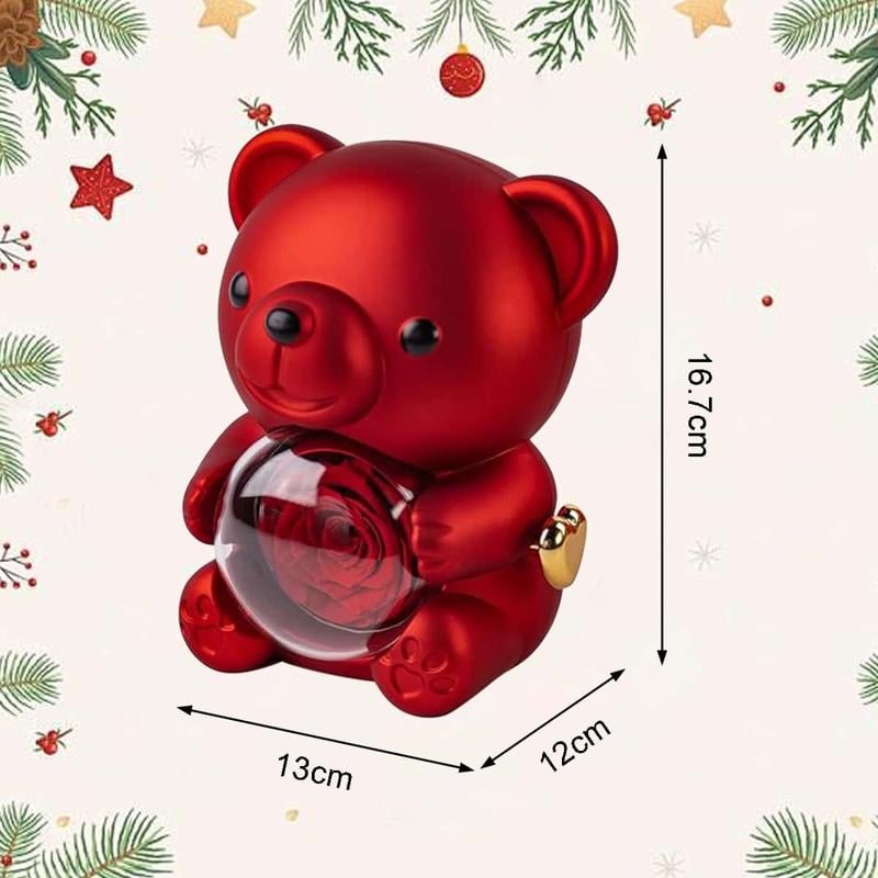 Preserved Rose Teddy Bear Gift Set