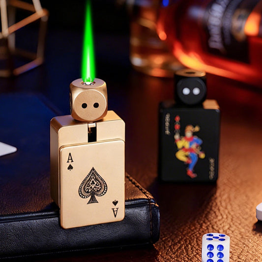 Stress-Relief Rotating Dice Lighter
