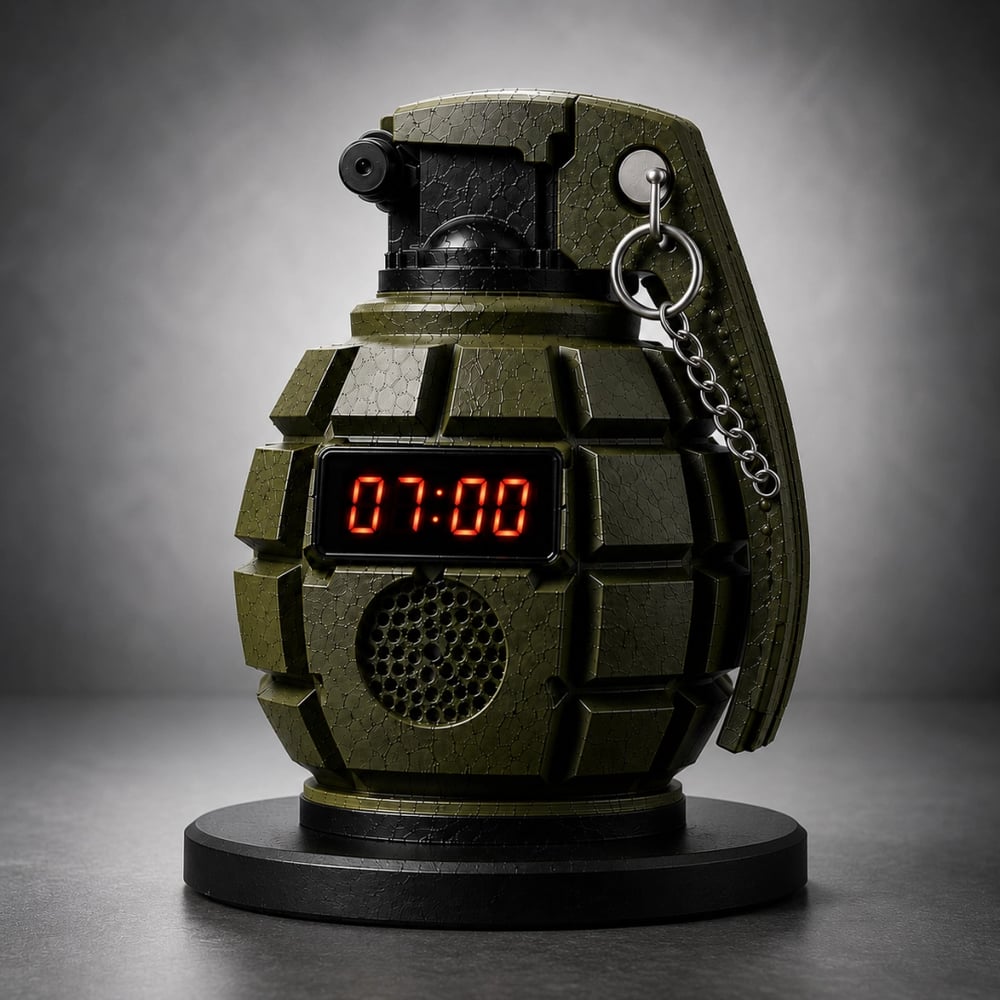 Grenade Alarm Clock