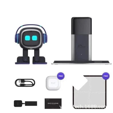 Emo Intelligent AI Robot Pet - Smart Voice-Controlled Desktop Companion