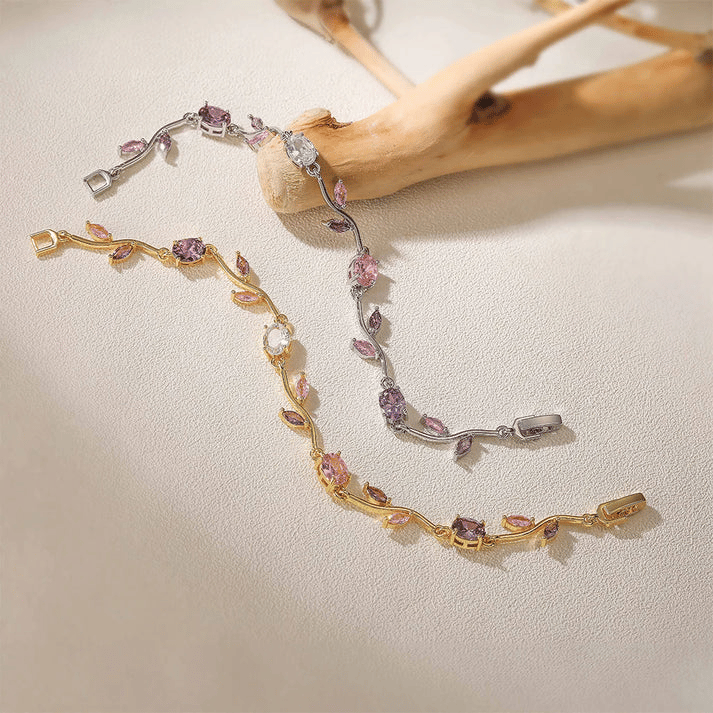 14K Gold - Dainty Rose Bracelet