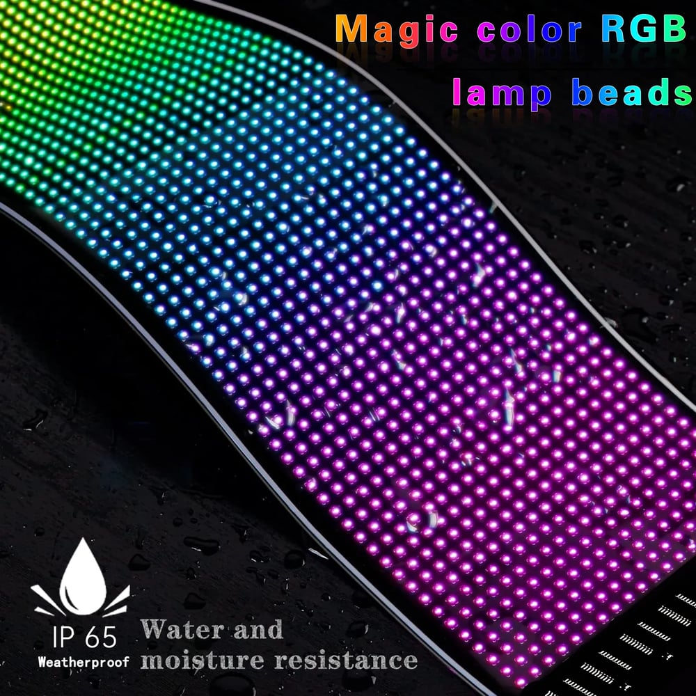 [Exclusive production]Colorful Eye Lamp Soft Screen for Car Windows