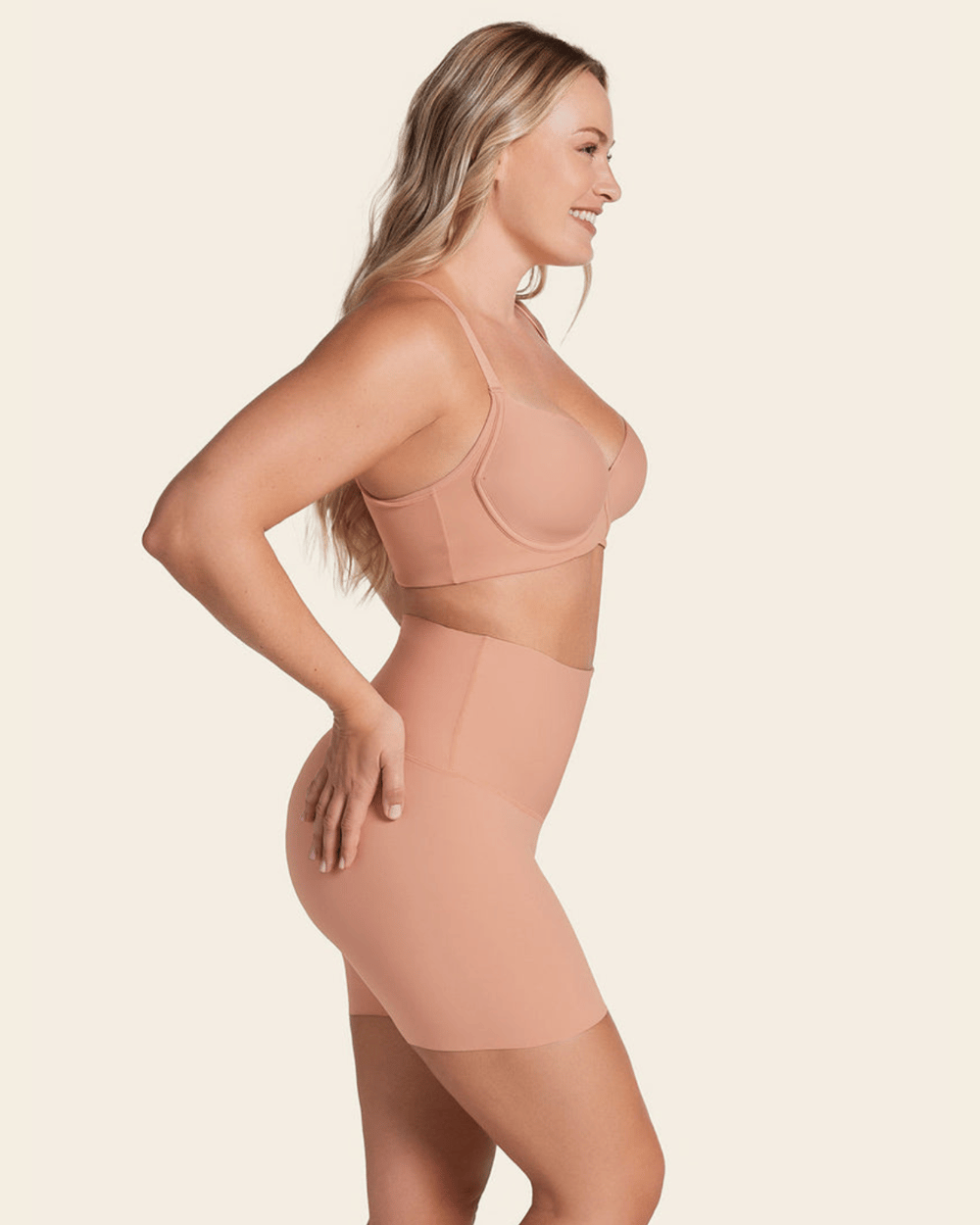 Stay-In-Place Tummy Control Seamless Shape Shorts
