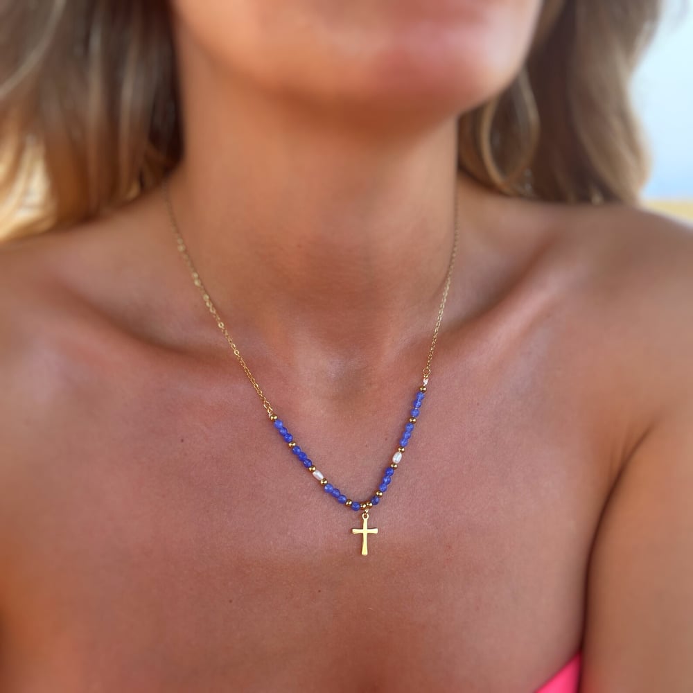 Beaded Cross Necklace — The Best Gift