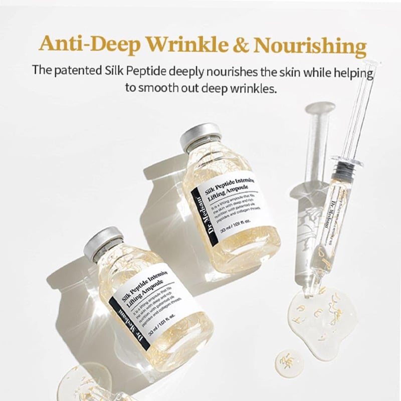 Silk Lifting Peptide Ampoule: Korean Anti-Aging Serum for Wrinkle Care & Plumping