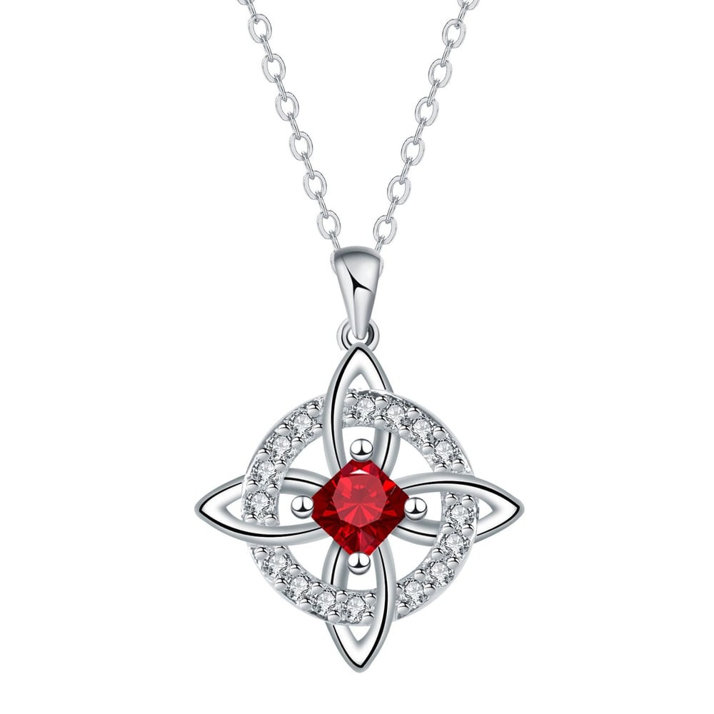 Mystical Birthstone Witches Knot Necklace – Natural Crystal🔮💞Protect Your Loved Ones