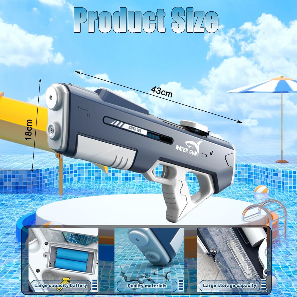 Automatic Water Suction Gun, Waterproof Design
