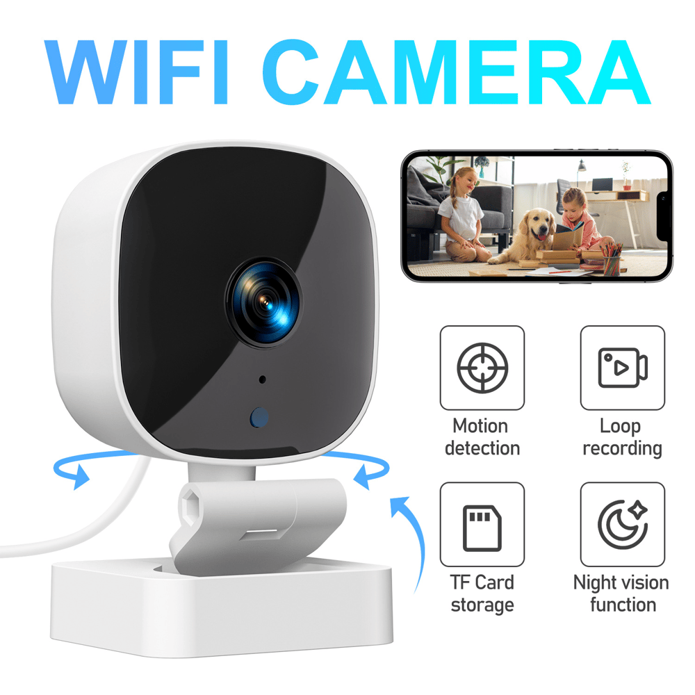 -Crystal-clear security 2K camera 🎥 Color Night Vision 🌙 24/7 Recording & Smart Alerts