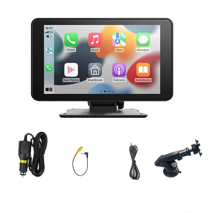 Portable Carplay Screen-Wide-Compatibility Multi-Device Car Infotainment System