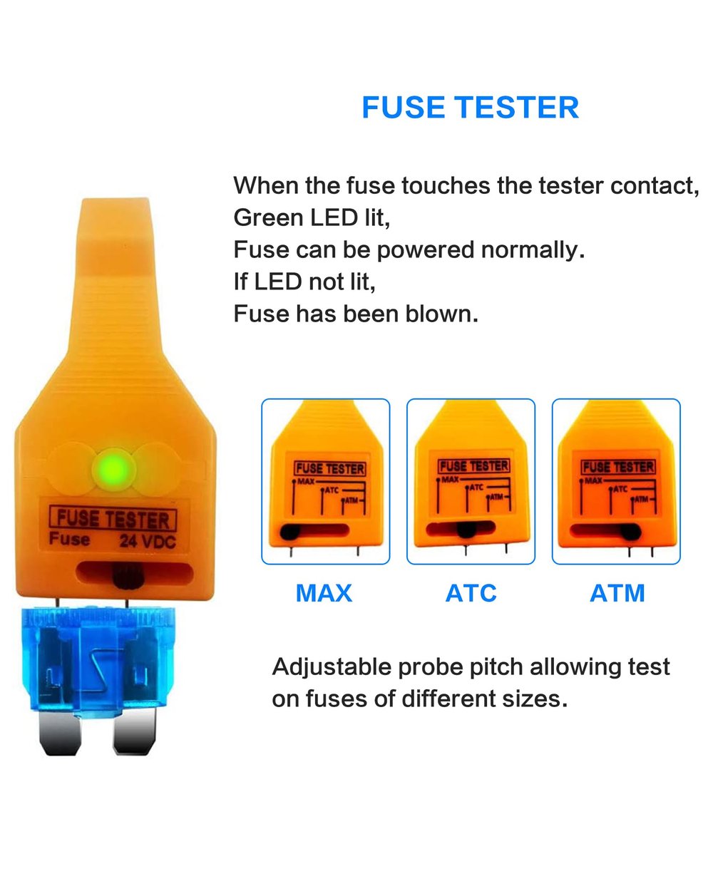 2-in-1 Universal Automotive Fuse Tester and Puller Tool