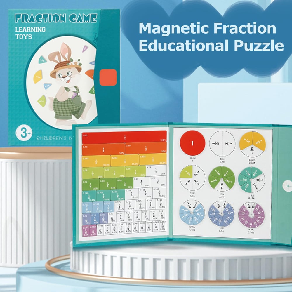 Magnetic Fraction Tiles & Circles Set