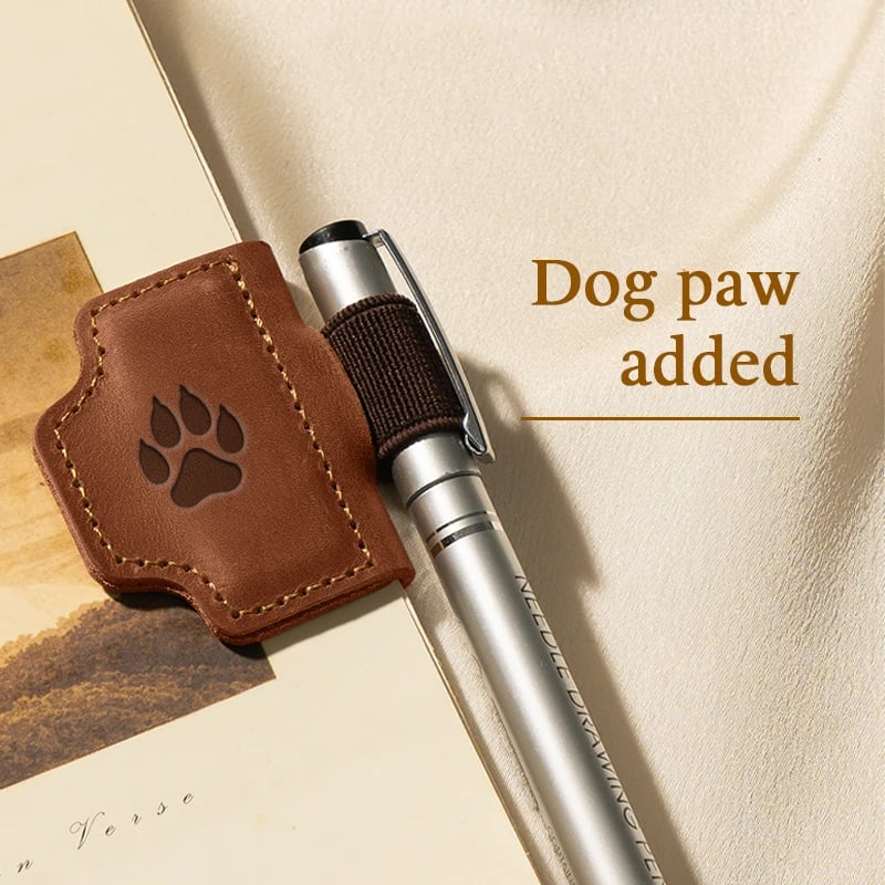 Personalized Magnetic Leather Pen Holder Bookmark