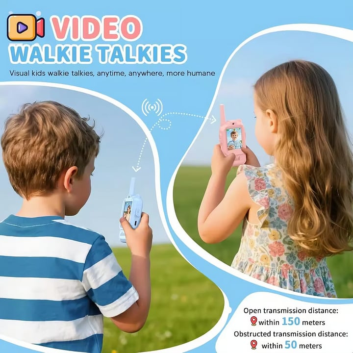 2PCS Kids Video Walkie Talkies Toys