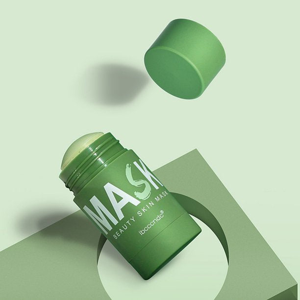 Natural Green Tea Clay Mask Stick– Clears Acne & Refines Pores