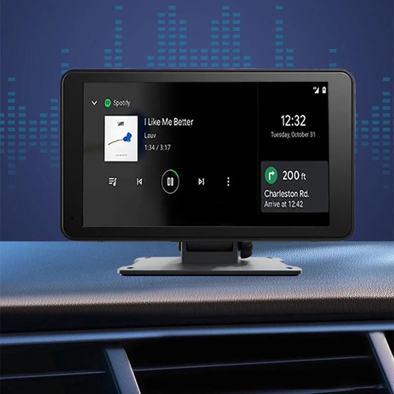 Portable Carplay Screen-Wide-Compatibility Multi-Device Car Infotainment System