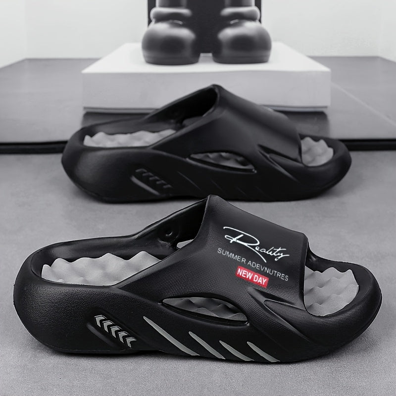 Men Casual Slide Sandals - Non-Slip, Foot Massage