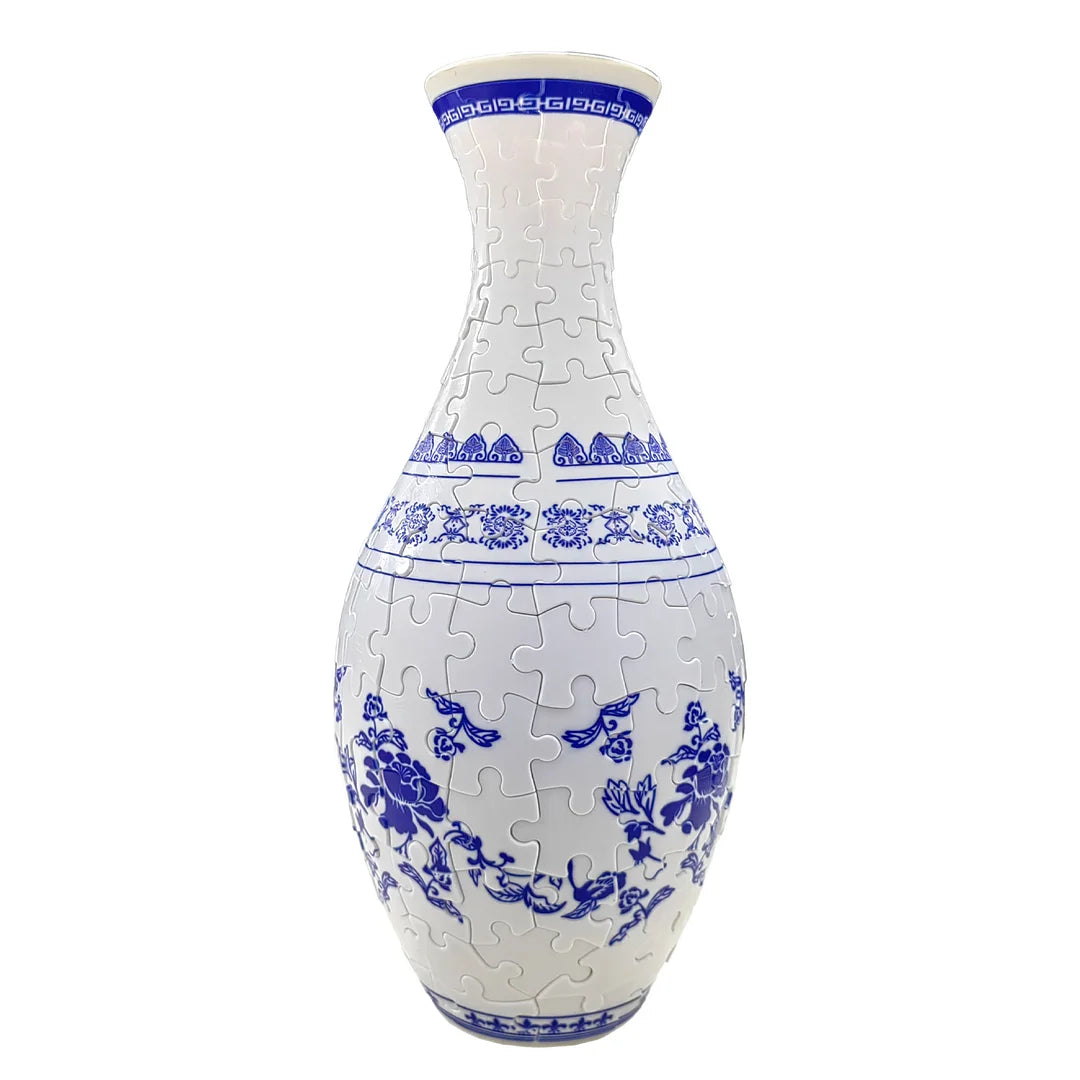 3D Puzzle Vase DIY Living Room Ornament Flower Arrangement Home Decor Children's Birthday Christmas Gift Toy