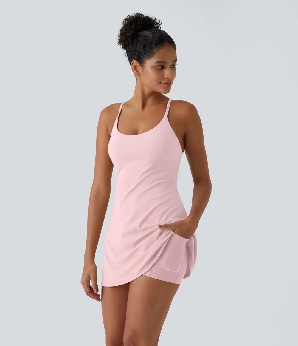 Plush Backless Active Dress