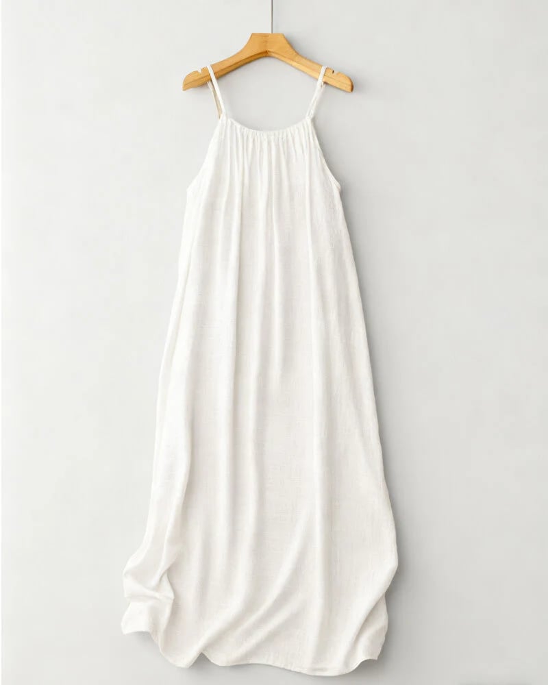 Women's Solid Color Backless Cami NightDress