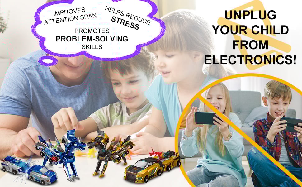 Collision Transforming Dinosaur Car Toy