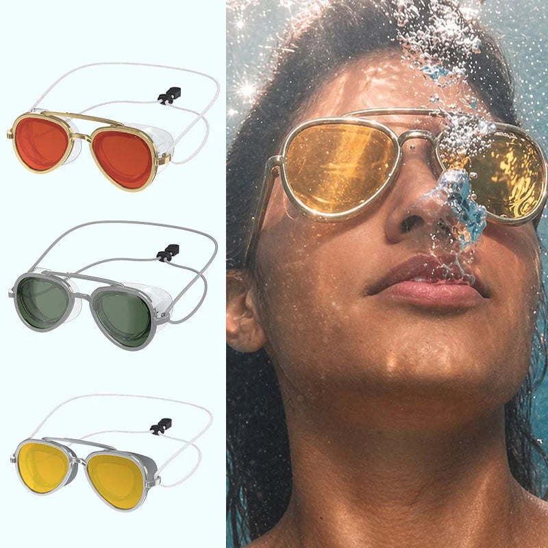 Stylish UV Protection Water Goggles, Anti-Glare Comfortable Beach Swimming Goggles
