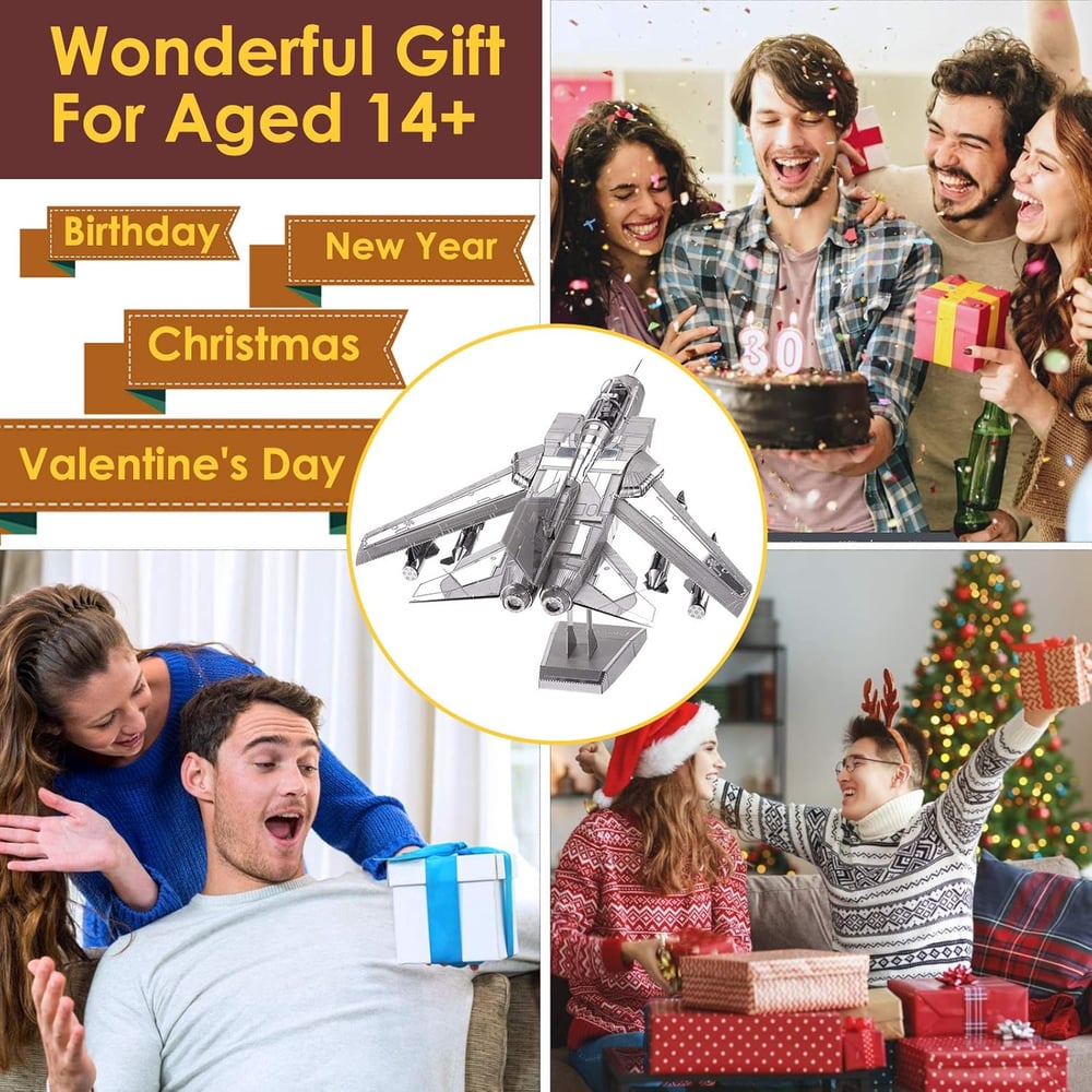 🛩️ 3D Metal Puzzle: Build Your Own Aircraft - No Glue Required! 🛩️