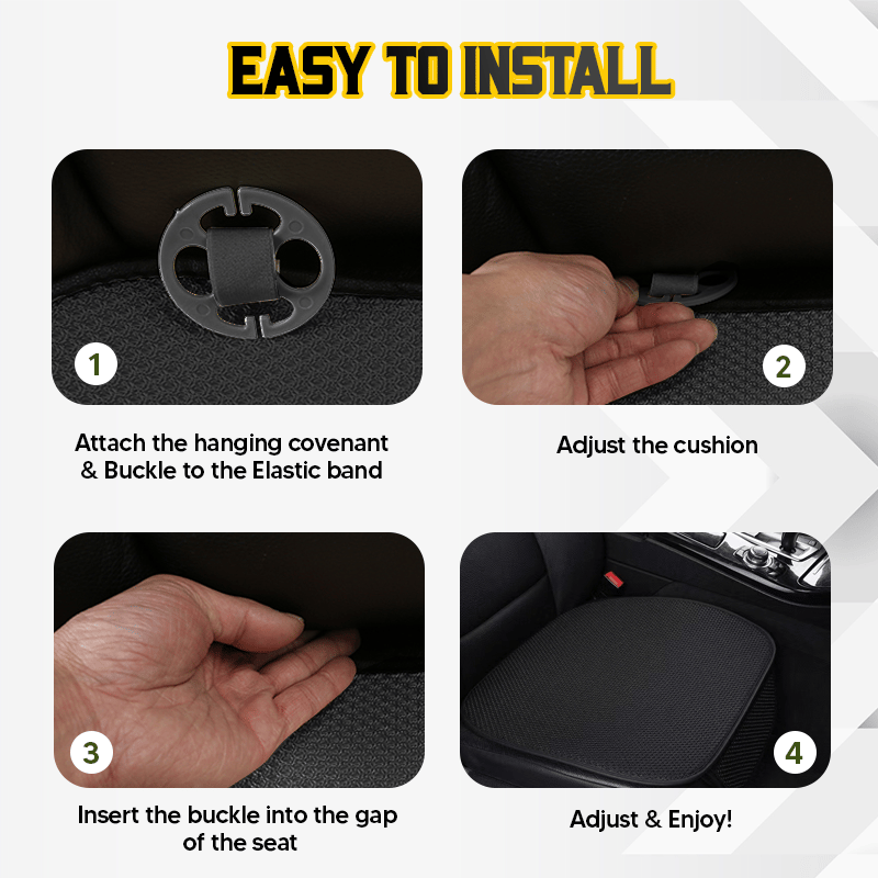 Breathable & Anti-Slip Viscose filament Car Seat Covers