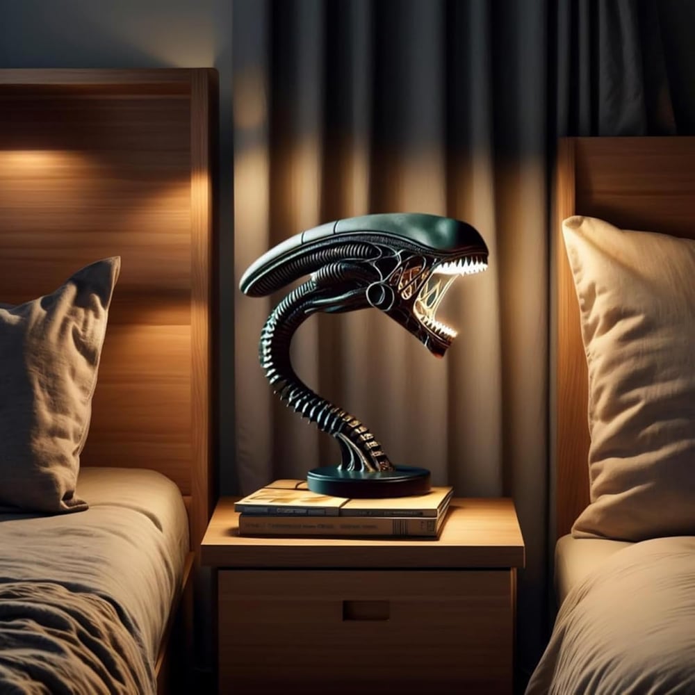 Unique Alien Creature Lamp Stand