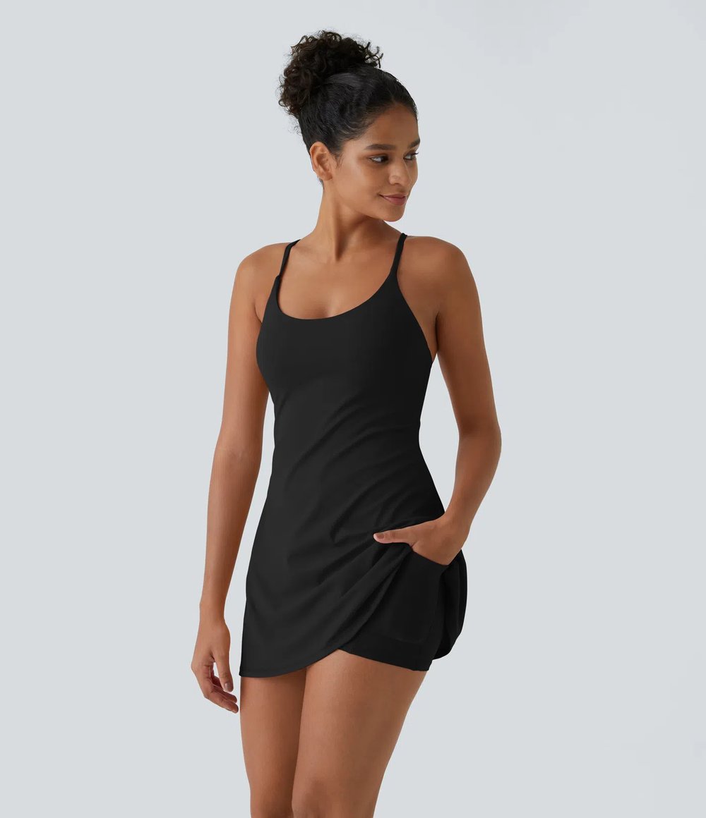 Plush Backless Active Dress