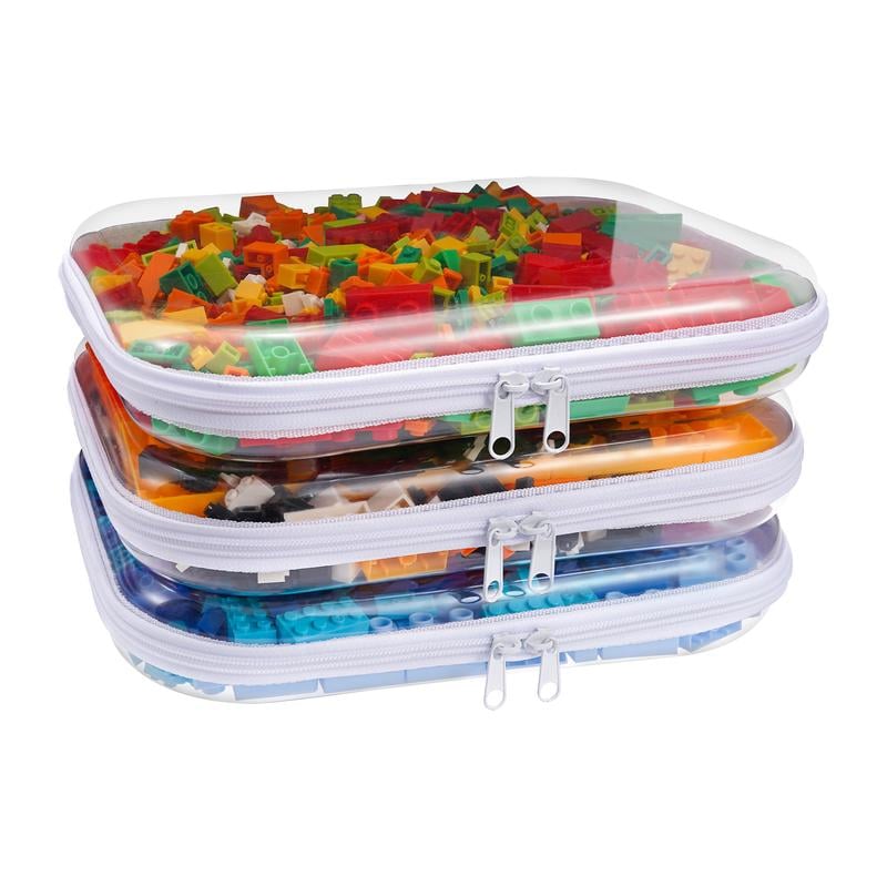 Clear Hard Shell Zipper Case 3PCS