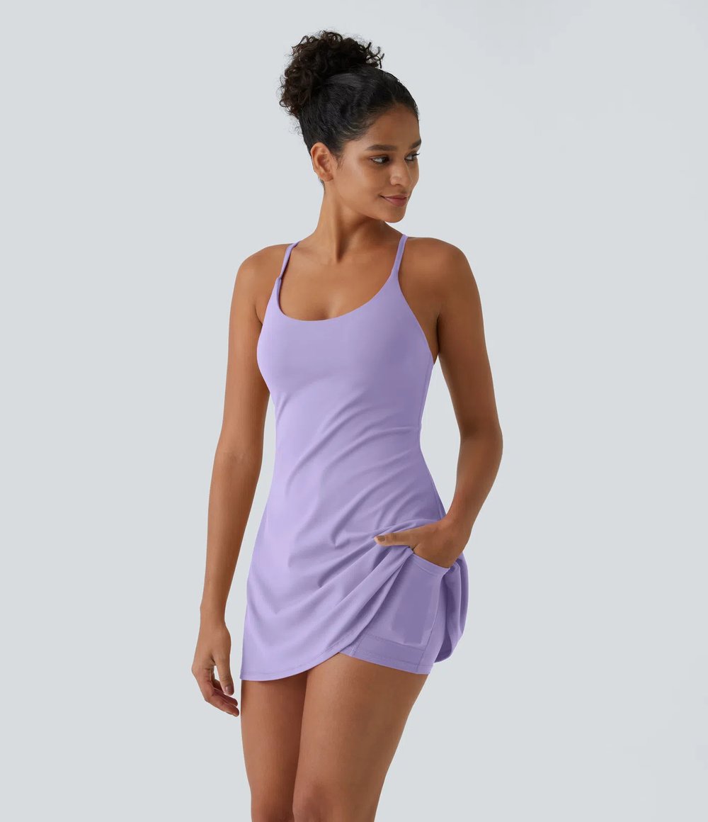 Plush Backless Active Dress