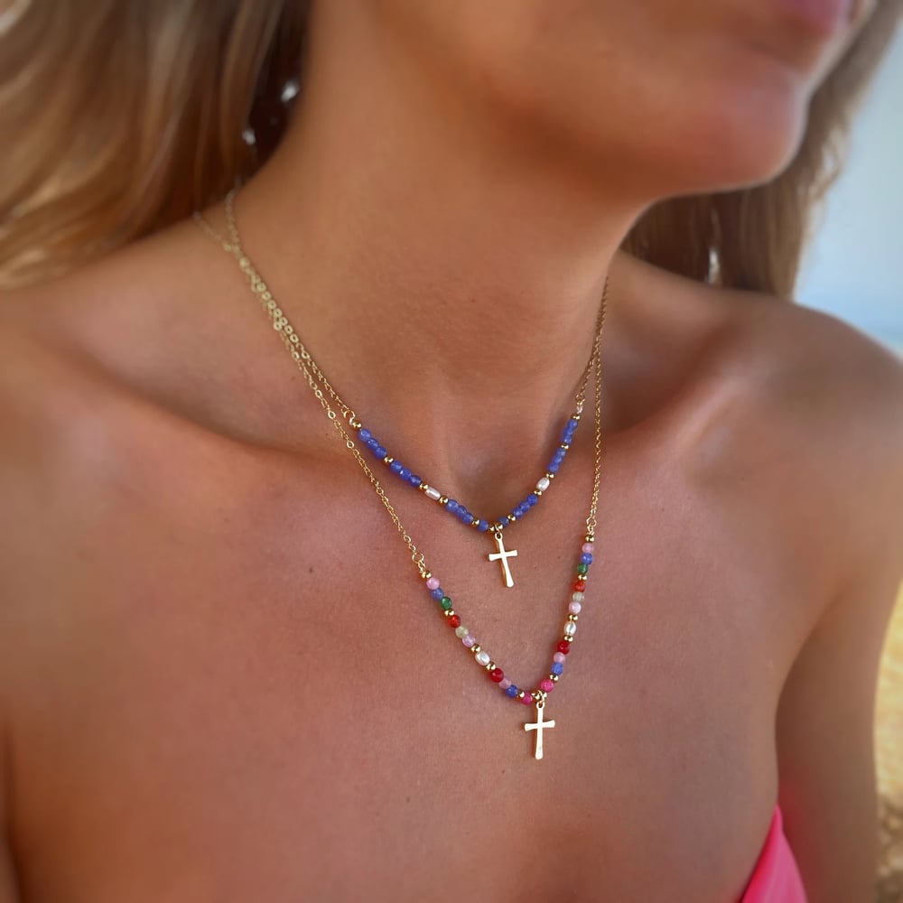 Beaded Cross Necklace — The Best Gift