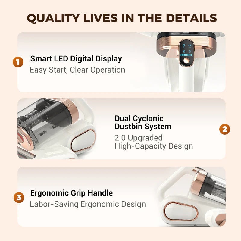 Time-Limited Special Mattress Vacuum Cleaner for Dust Mites Removal