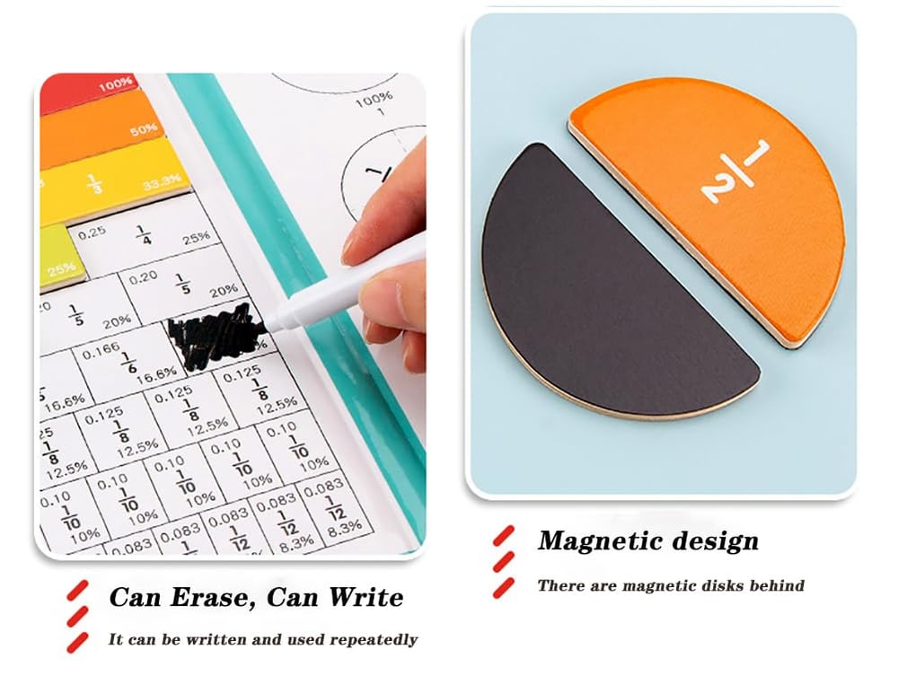 Magnetic Fraction Tiles & Circles Set
