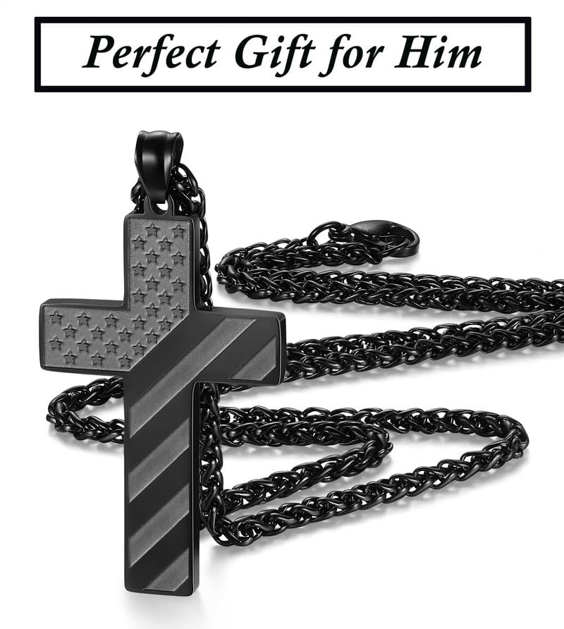 Flag Cross Necklace,Best Gifts