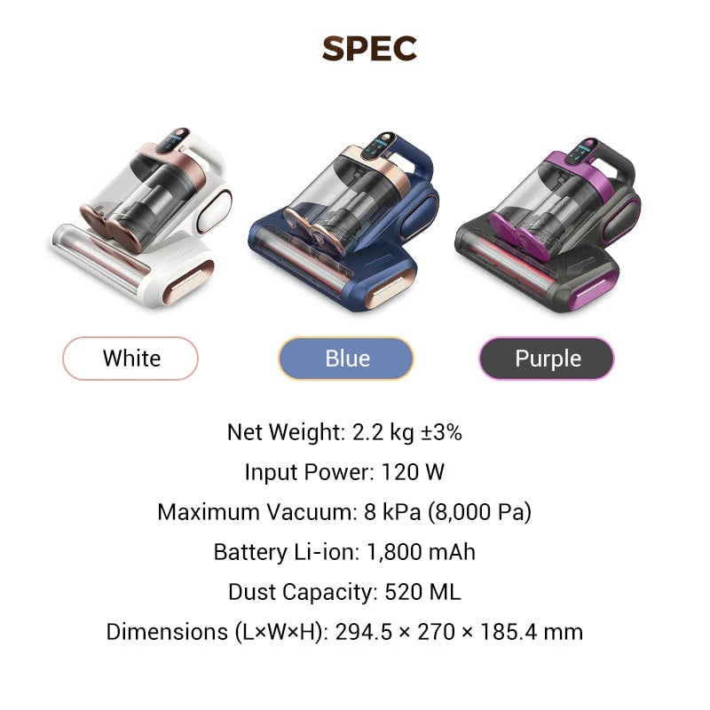 Time-Limited Special Mattress Vacuum Cleaner for Dust Mites Removal