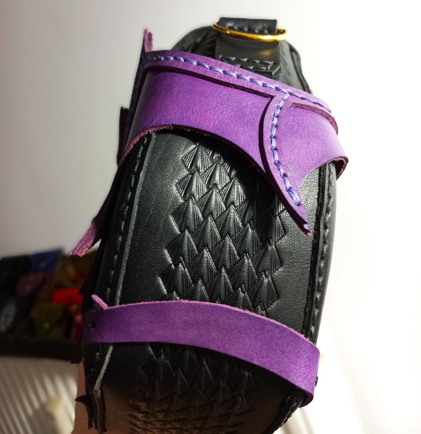 Dragon Embrace dragon handbag, natural leather