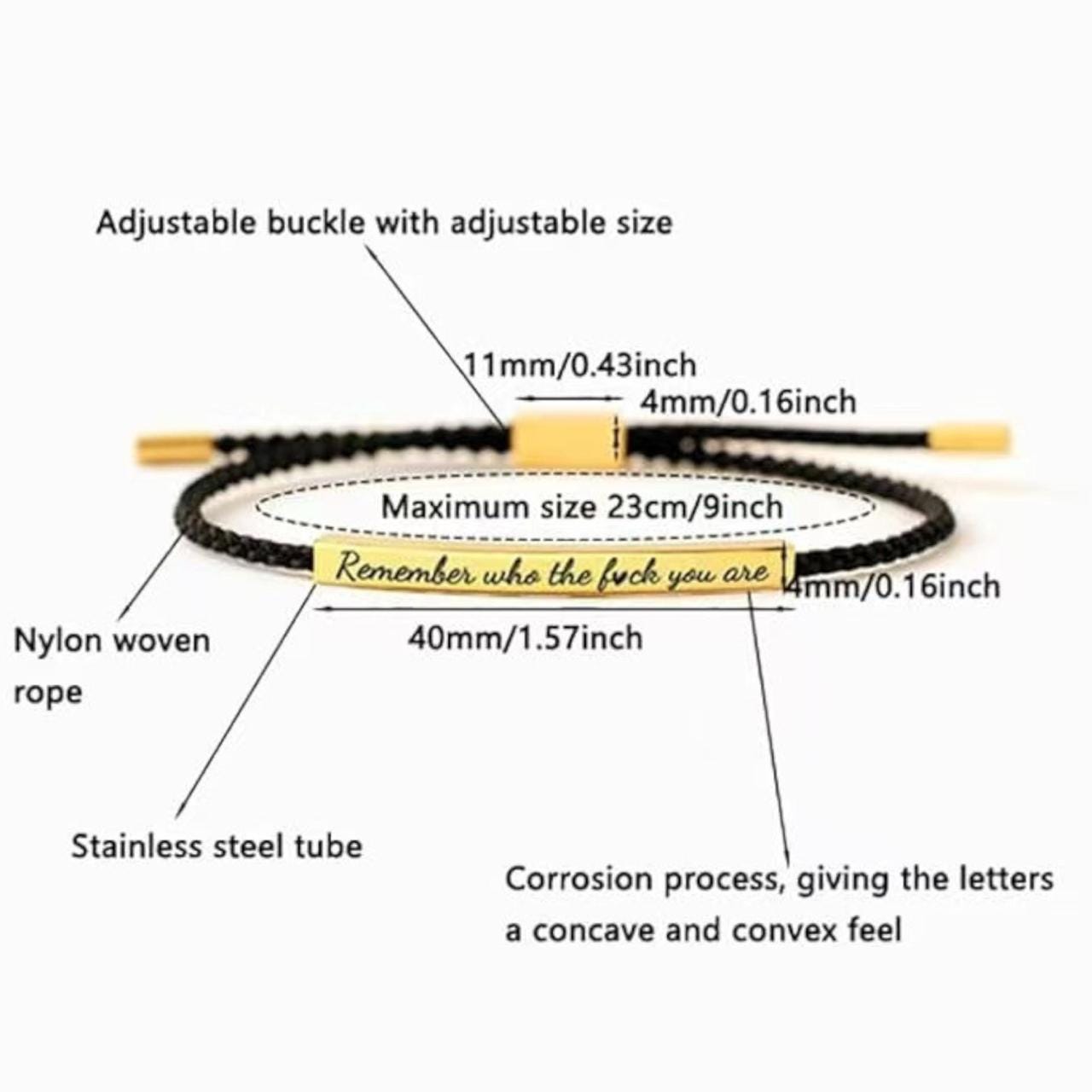 God is in Control Inspiration Bracelet, Unisex Adjustable Unisex Braided Christian Bracelet with Motivational Message Card Gift