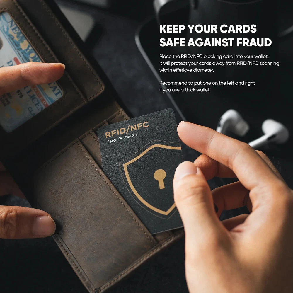 2 x RFID Blocking Card Anti Scan Guard ID Credit Card Wallet Shield Protector