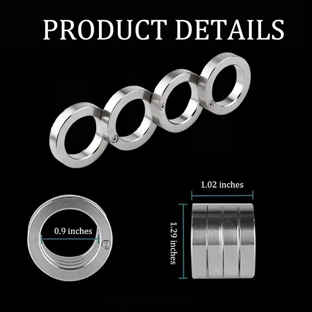 ✅Spoven Folding Finger Ring – 4 Finger Foldable Fidget Toy for Stress & Anxiety