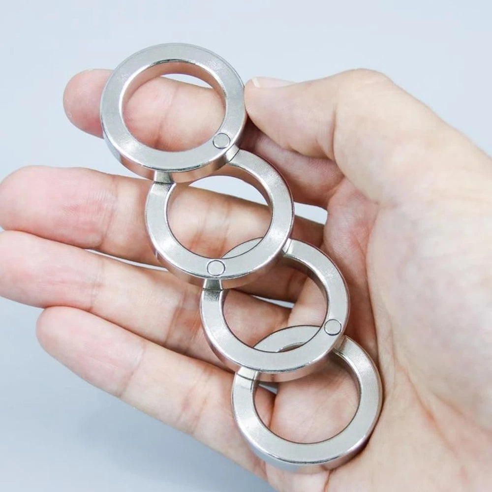 ✅Spoven Folding Finger Ring – 4 Finger Foldable Fidget Toy for Stress & Anxiety
