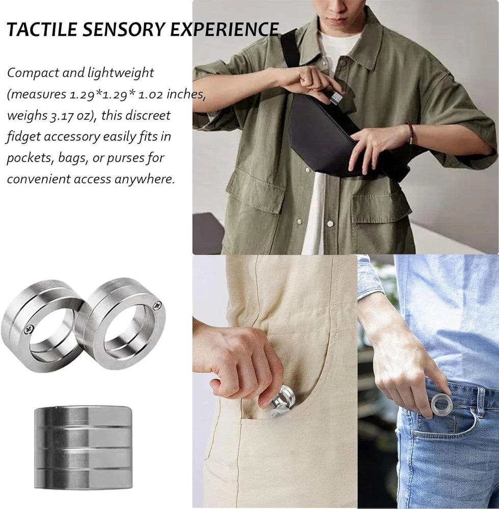 ✅Spoven Folding Finger Ring – 4 Finger Foldable Fidget Toy for Stress & Anxiety
