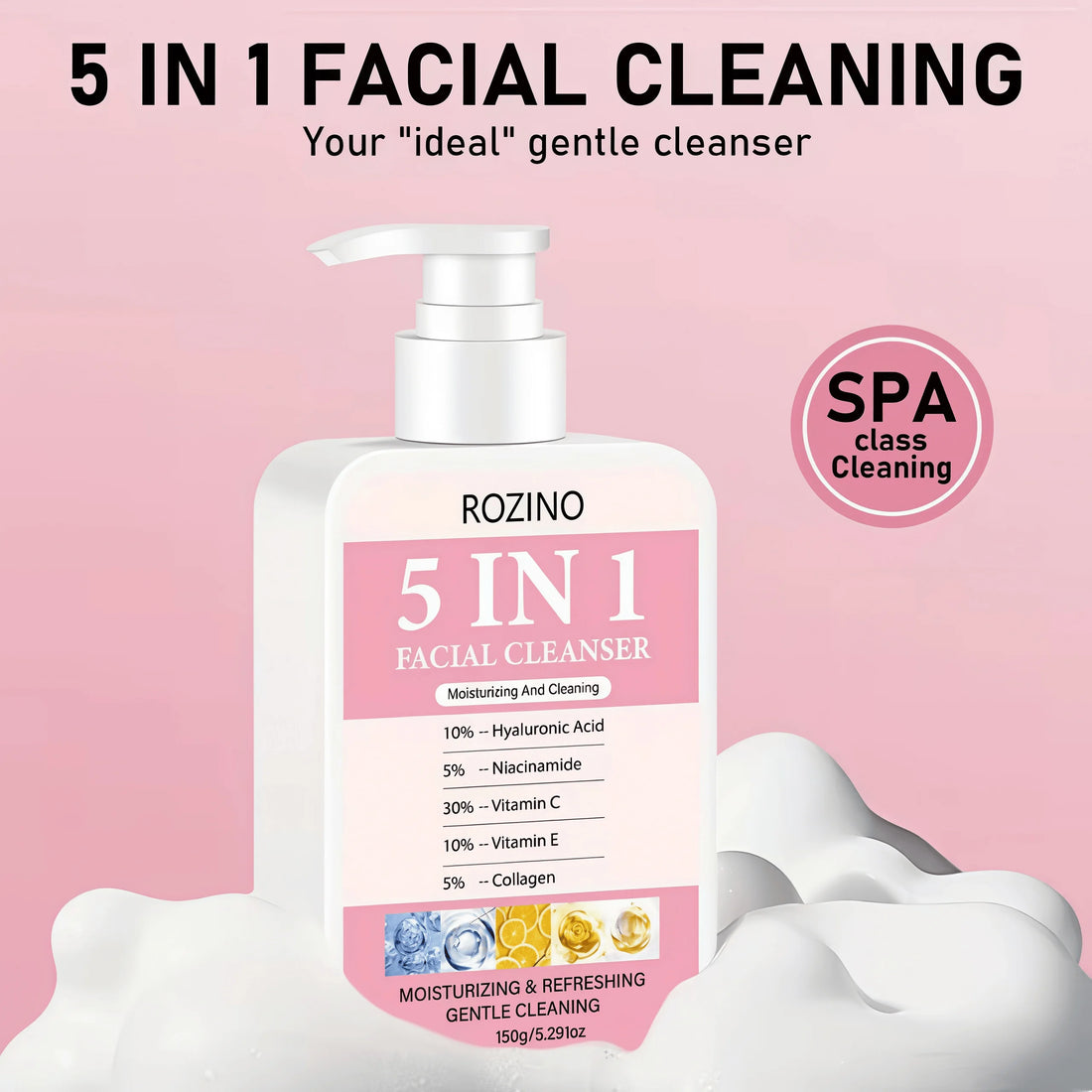 5-in-1 Niacinamide Foaming Face Cleanser