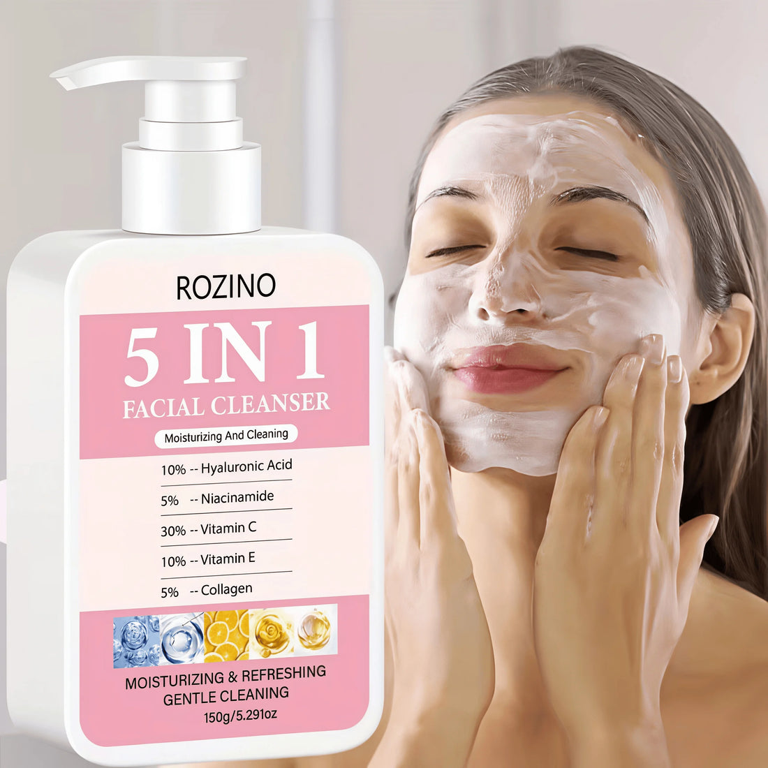5-in-1 Niacinamide Foaming Face Cleanser